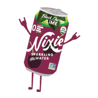 Black Cherry Lime Sticker by Nixie Sparkling Water