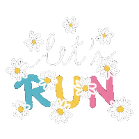 Heart Running Sticker
