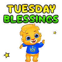 Tuesday Morning Sticker by Lucas and Friends by RV AppStudios