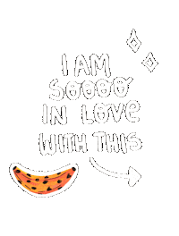 In Love With This Sticker by Maira Peralta