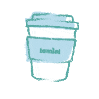 Heart Tea Sticker by INTEGR8