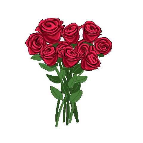 Valentines Day Rose Sticker by Nicol Raidman
