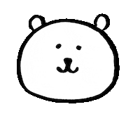 Face Bear Sticker by nagano