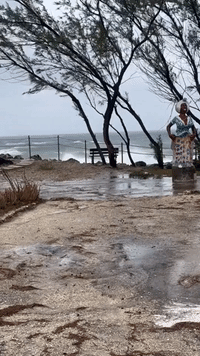 Tropical Storm Bret Brings Waves and Wind to Barbados