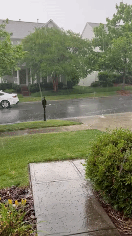 Hail Falls on Charlotte as Storms Threaten Carolinas