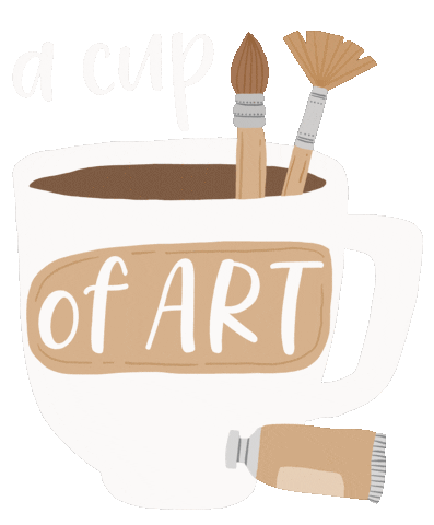 Art Coffee Sticker