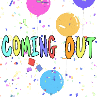 Coming Out Rainbow Sticker by Atlantic Records
