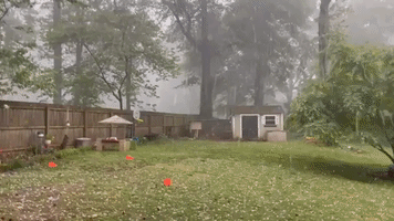 Heavy Hail Falls on Decatur Amid Severe Storms in Georgia
