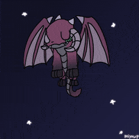 Night Sky Sleeping GIF by miyrumiyru