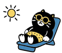 Summer Sunbathing Sticker