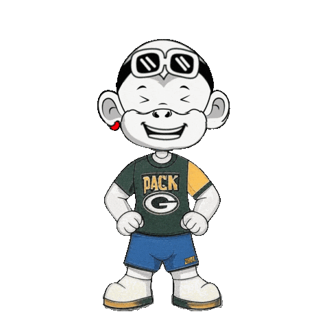 Green Bay Packers Go Pack Go Sticker by Zhot