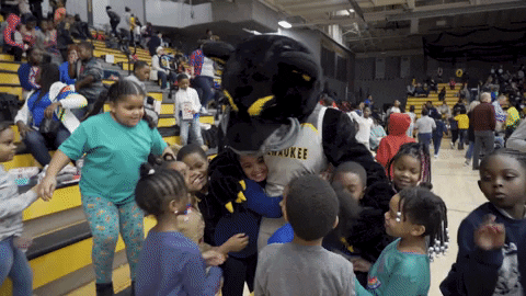 Basketball Pounce GIF by Milwaukee Panthers