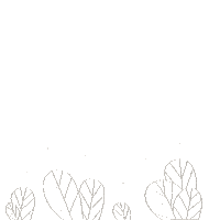 Art_Inside white sparkle doodle leafs Sticker