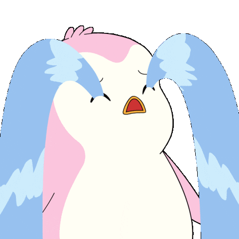 Sad Pink Sticker by Pudgy Penguins