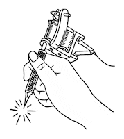 tttism tattoo tttism humanhell clarefrances Sticker