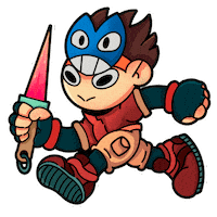 Megaman Hayaku Sticker by PiziaStudios