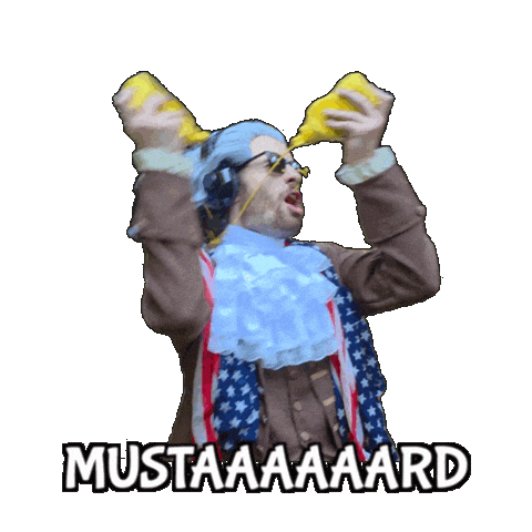 Mustard Condiment Sticker