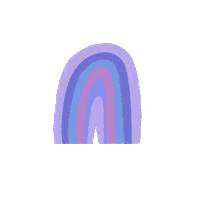 josiebivens rainbow purple stripes rainbows Sticker