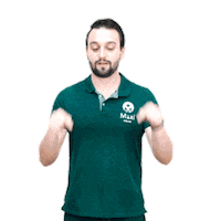 MaxiEduca link bio embaixo aponta Sticker