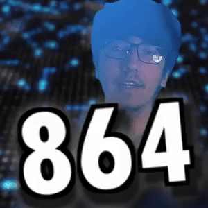 864