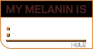 Brown Skin Girl Skincare Sticker by MELĒ