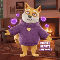 Purple Hearts Love GIF by Doge Pound