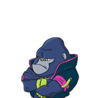 wakken gorila deportistas wakken wakkenmx Sticker