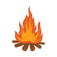 Fire Heat Sticker by Konzum