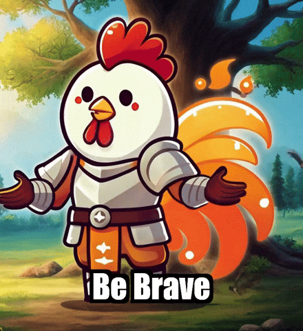 Courage Be Brave GIF by Zorooster