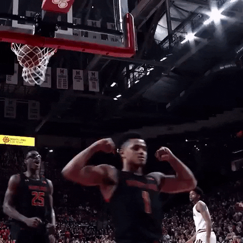 Flexing University Of Maryland GIF by Maryland Terrapins