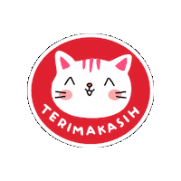 Cat Thanks Sticker by Indorelawan