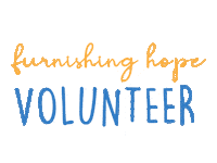 charity volunteer Sticker by Furnishing Hope