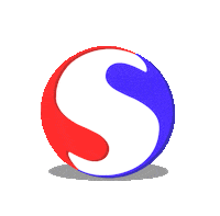 SEAsadhana blue white red sea Sticker