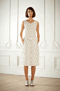 white dress GIF by fashgif