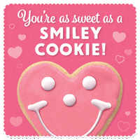 Valentine Smiley Cookie GIF by Eat'n Park