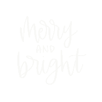 Christmas Calligraphy Sticker