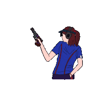 Workout Shooting Sticker