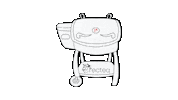 Happy Chicken Sticker by recteq