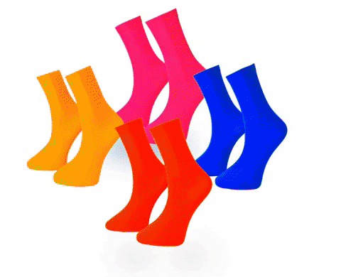 RoiSocks giphygifmaker colour socks renkli GIF