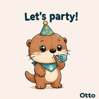 Let’s Party! Celebrate with Otto the Otter