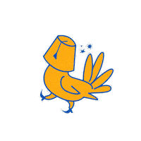 Confused Orange County Sticker by Dizzy Bird