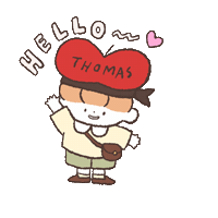 토마쓰리 Sticker by THOMAS LEE