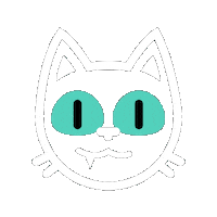 kuubi cat blink kuubi kuubikissa Sticker