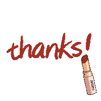 Makeup Thanks Sticker by I-ne