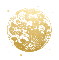glow full moon Sticker
