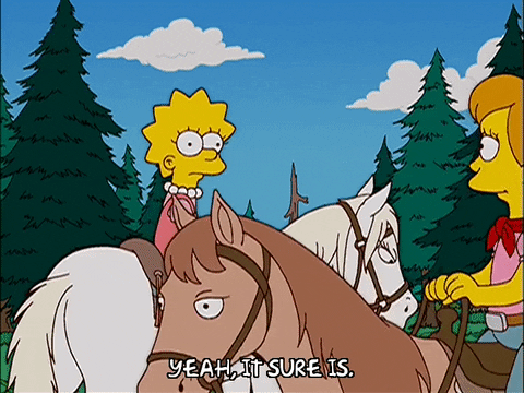happy lisa simpson GIF