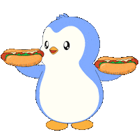 Hungry Penguin Sticker by Pudgy Penguins