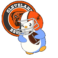 Touch Down Super Bowl Sticker by Pudgy Penguins