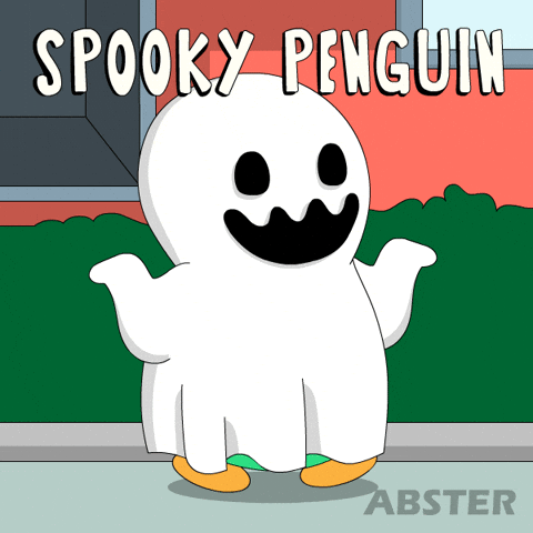 Halloween Penguin GIF by Abster