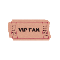 Ticket Fangirls Sticker by That Fangirl Life